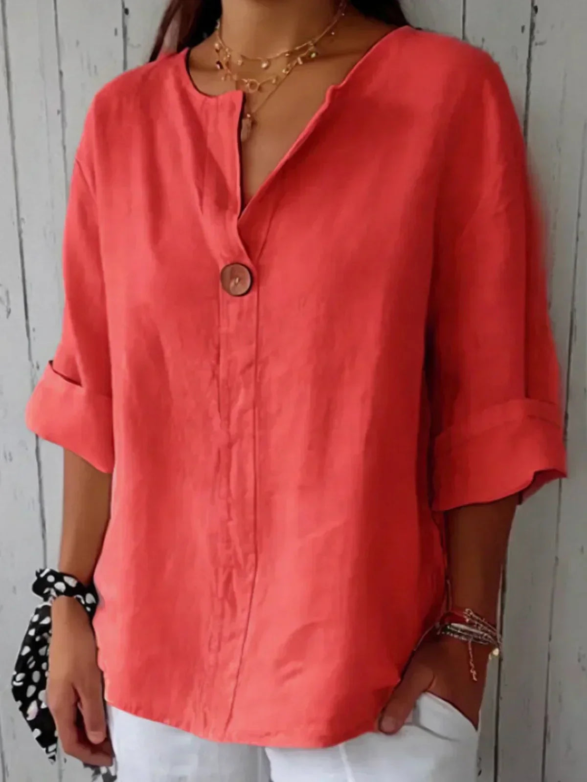 BLUSA CÓMODA Y ELEGANTE PARA MUJER