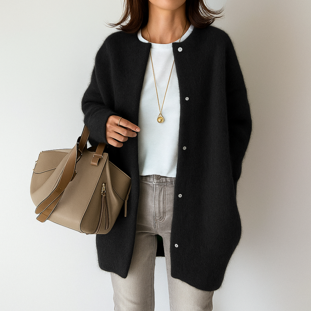 SILVIA - CALIDA CHAQUETA ELEGANTE DE PUNTO