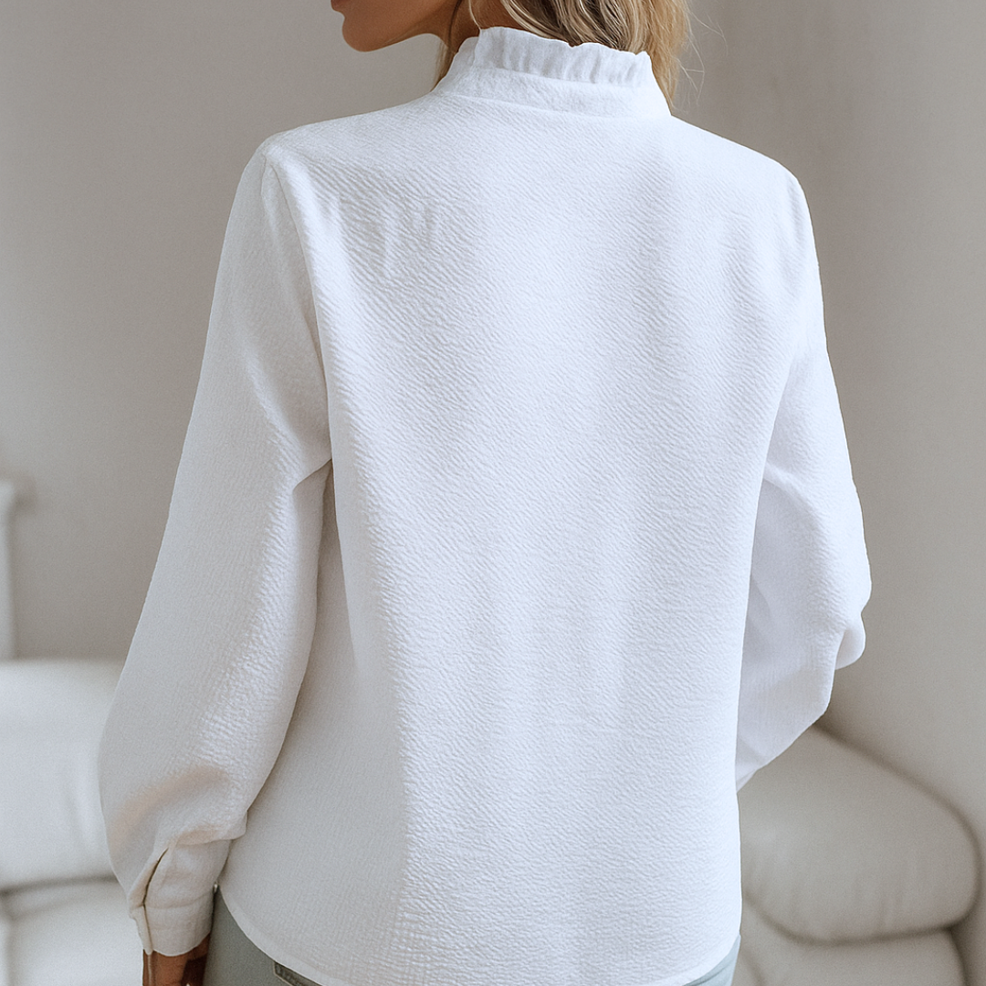 LAURA - LUJOSA BLUSA CON FLECOS