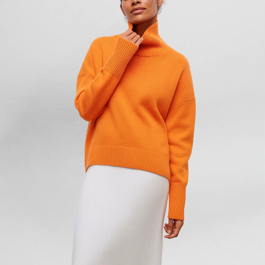 CARLOTA - JERSEY DE CUELLO ALTO ELEGANTE