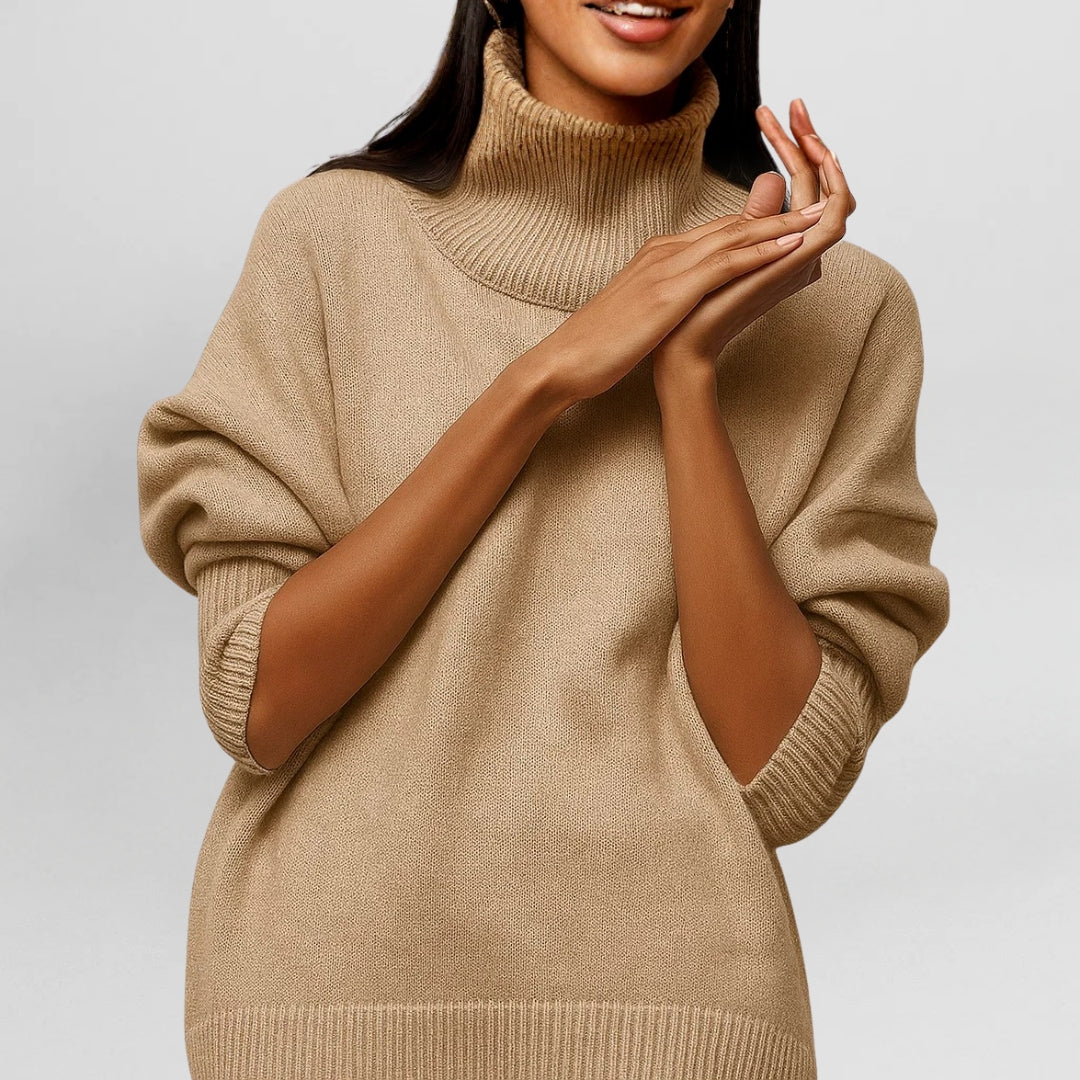CARLOTA - JERSEY DE CUELLO ALTO ELEGANTE