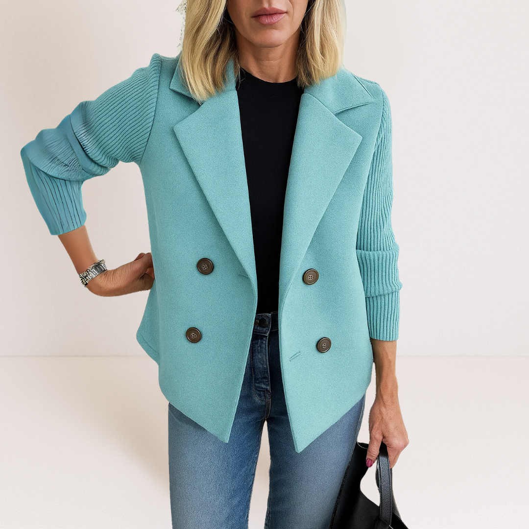 MARTINA - ELEGANTE CHAQUETA CON MANGAS DE PUNTO