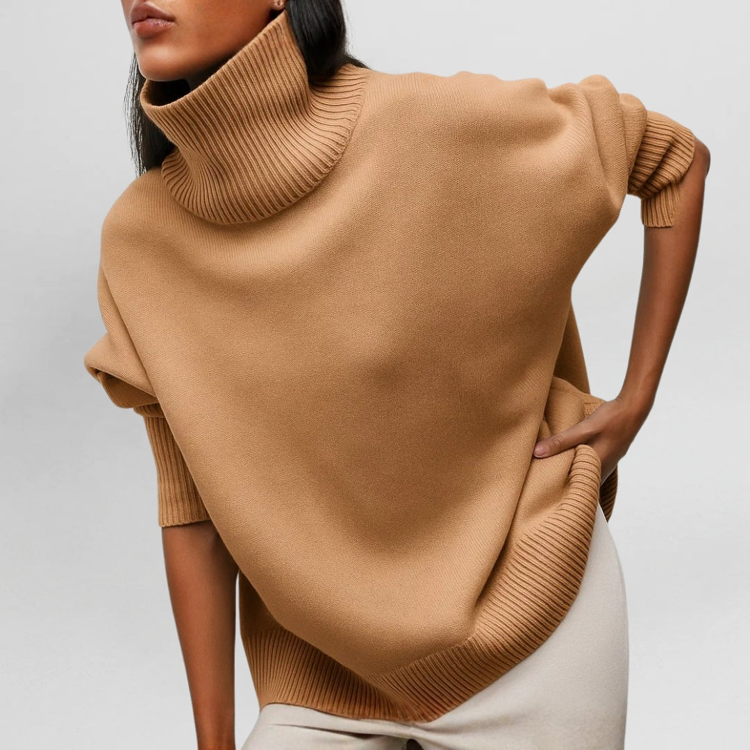CARLOTA - JERSEY DE CUELLO ALTO ELEGANTE