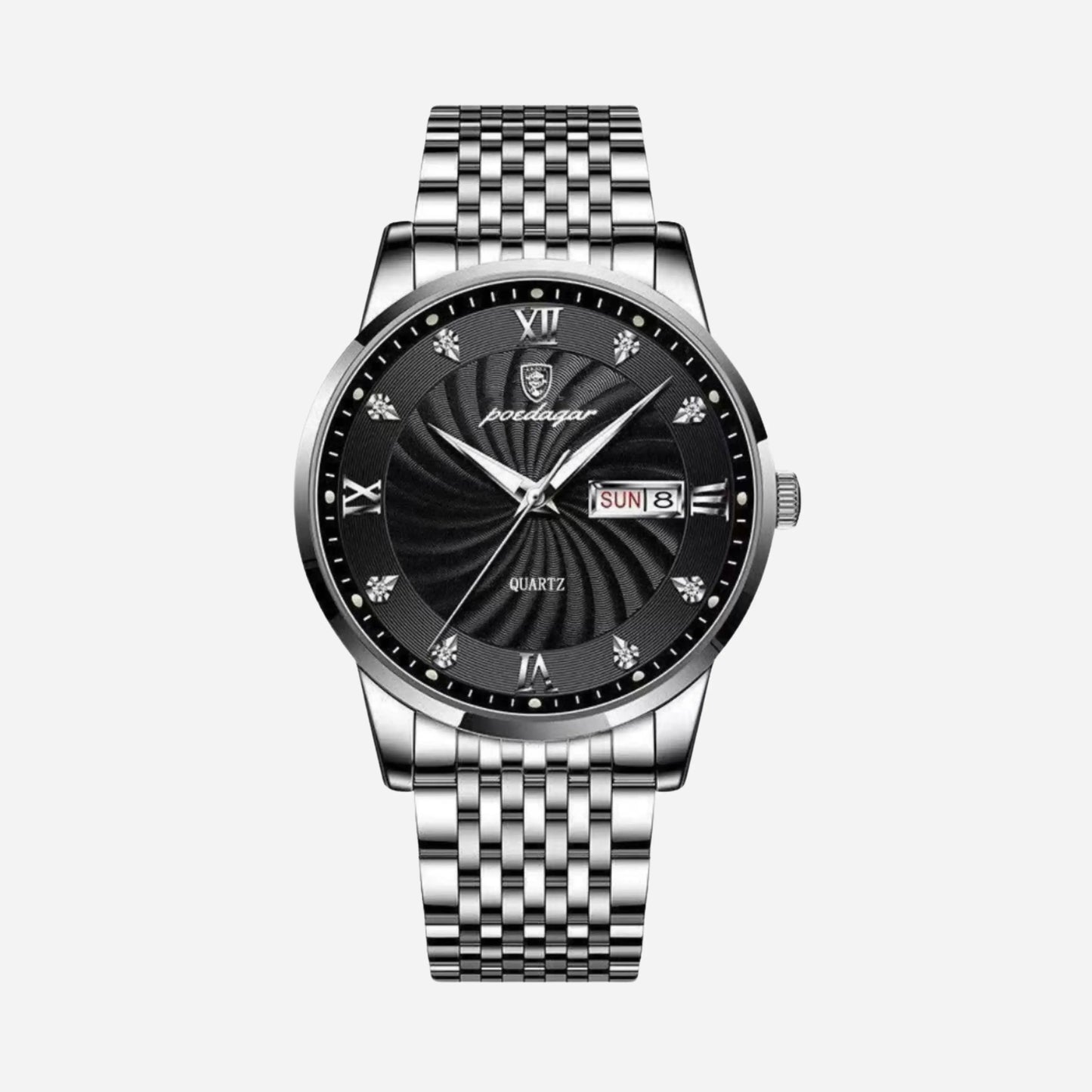 RELOJ DE NEGOCIOS ACERO INOXIDABLE