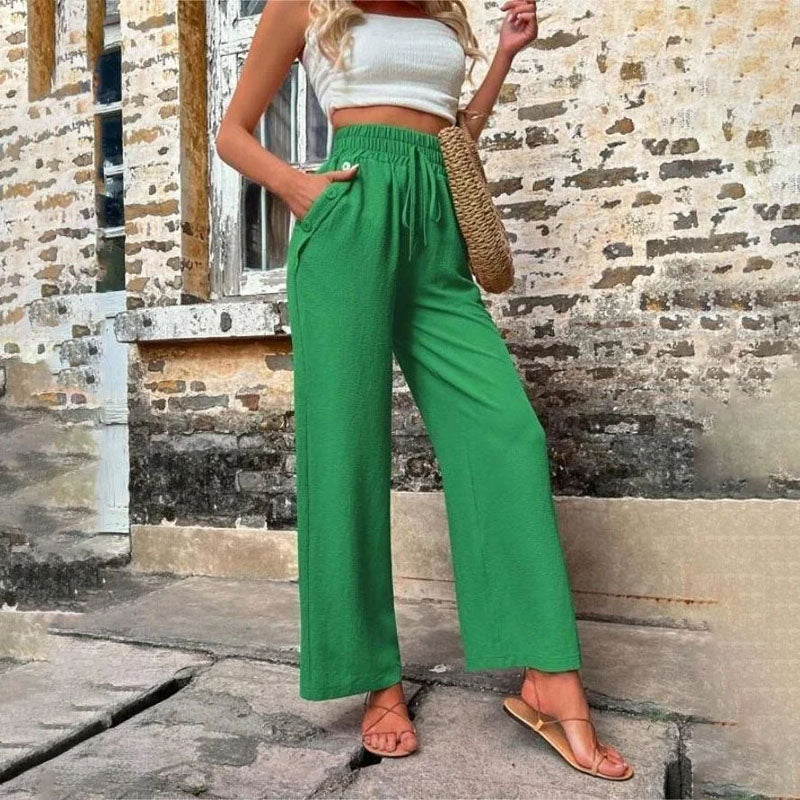 PANTALONES INFORMALES DE COLOR LISO