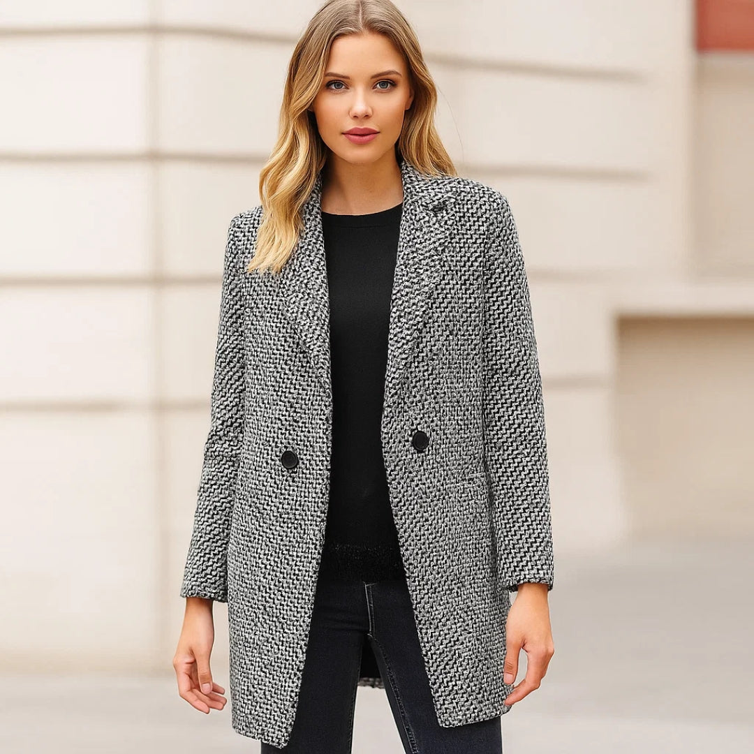 CANDELA - CHAQUETA LARGA DE LANA