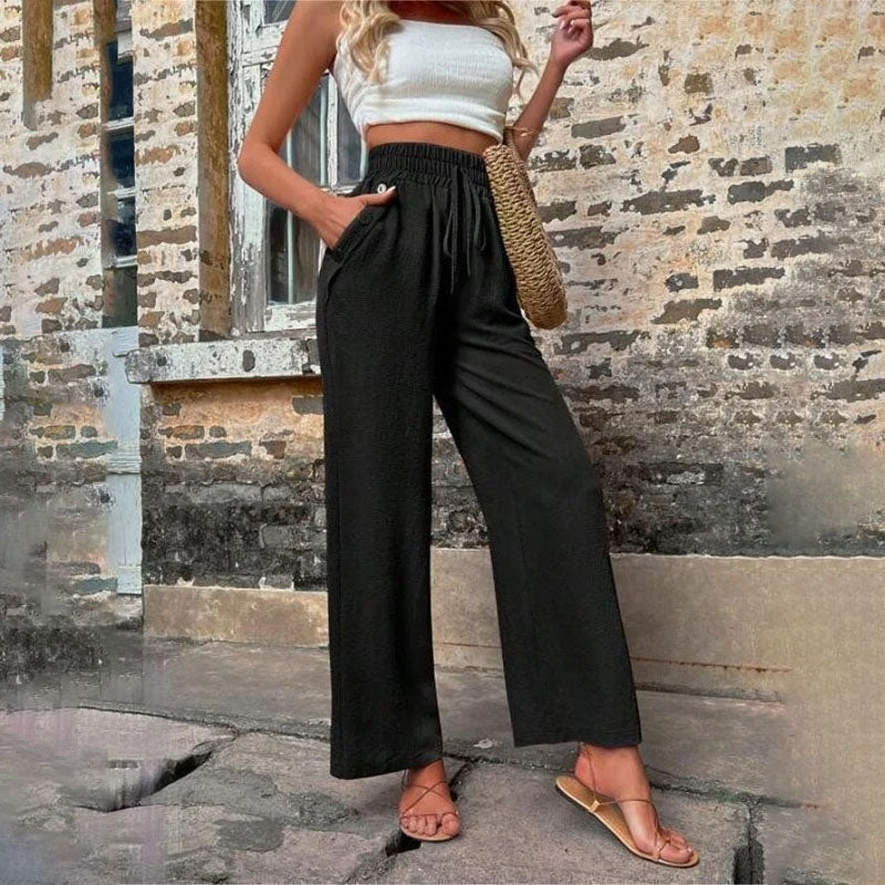 PANTALONES INFORMALES DE COLOR LISO