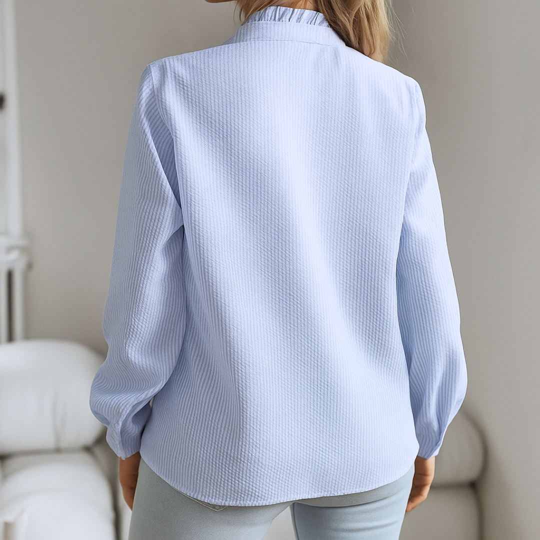 LAURA - LUJOSA BLUSA CON FLECOS