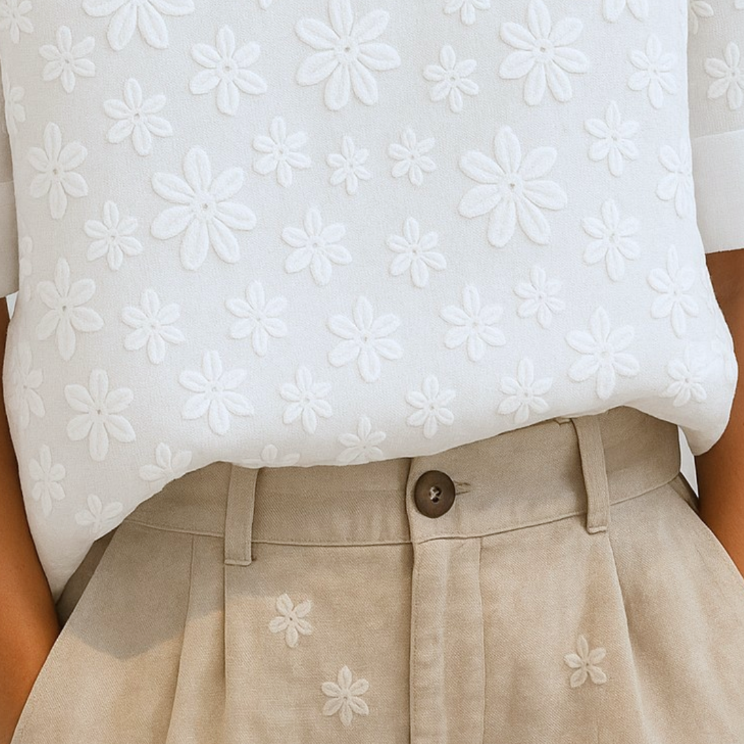 IRENE - ELEGANTE BLUSA CON ESTAMPADO FLORAL