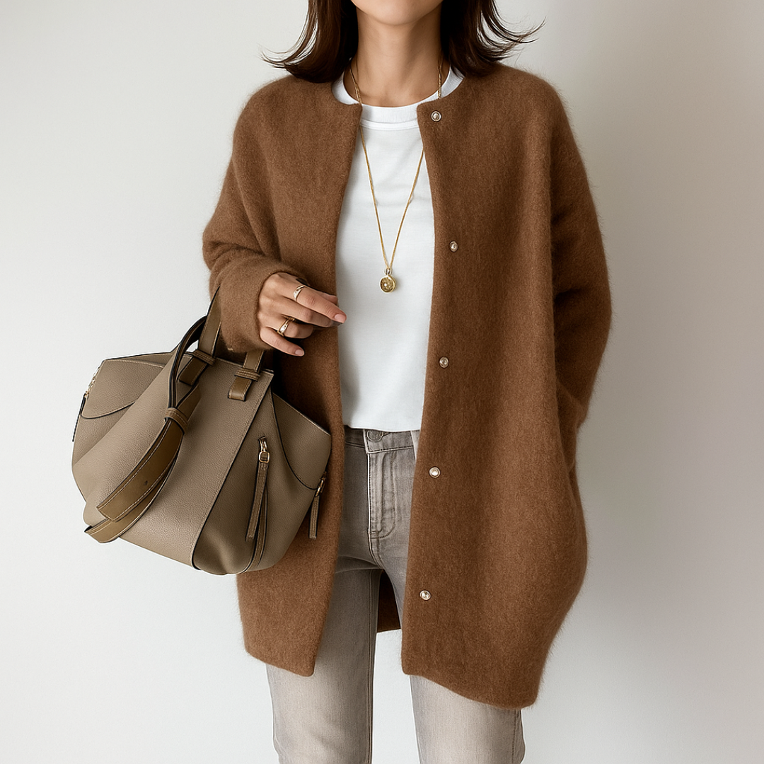 SILVIA - CALIDA CHAQUETA ELEGANTE DE PUNTO