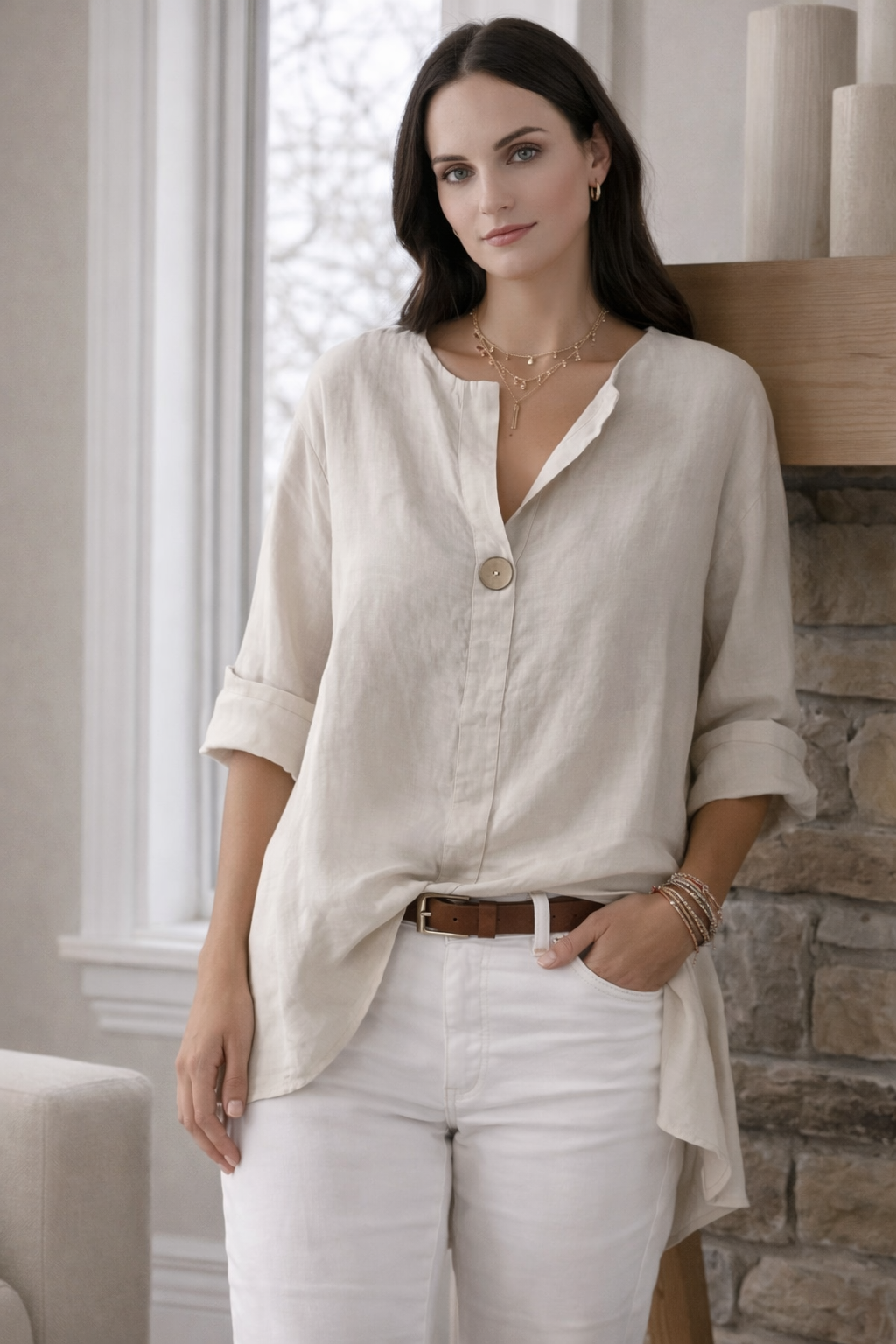 BLUSA CÓMODA Y ELEGANTE PARA MUJER