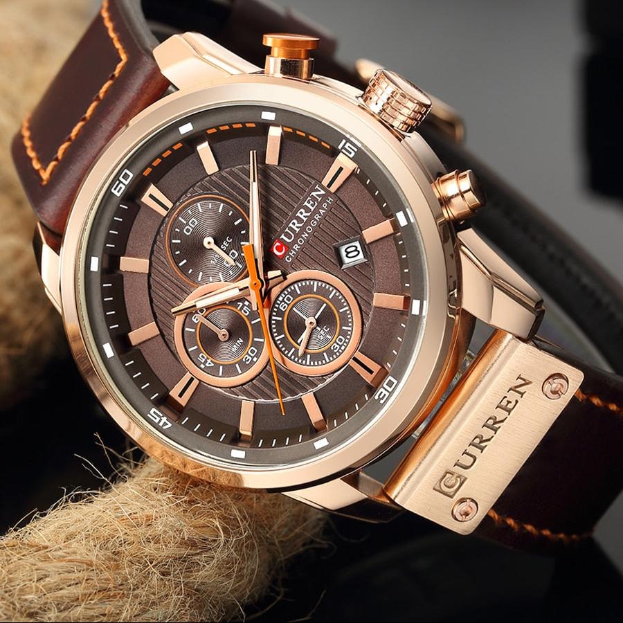RELOJ DE LUJO CON CORREA DE PIEL