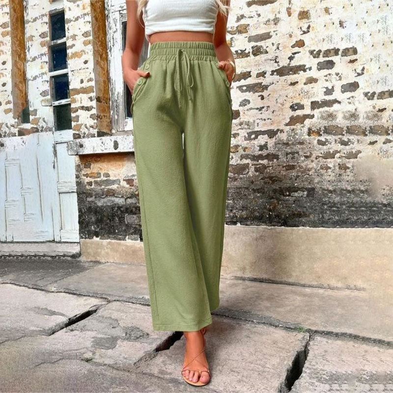 PANTALONES INFORMALES DE COLOR LISO