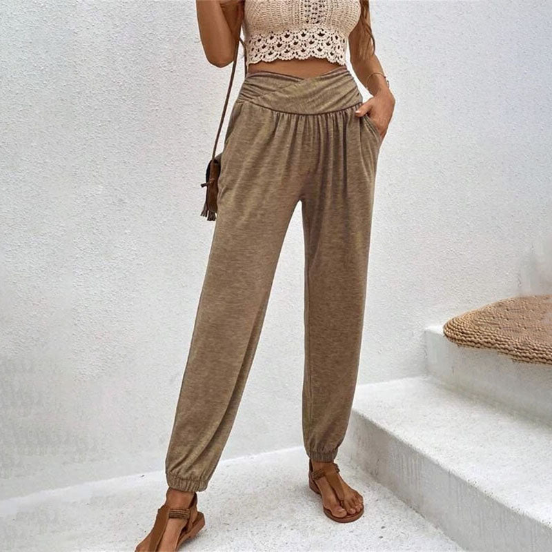 PANTALONES INFORMALES DE COLOR LISO