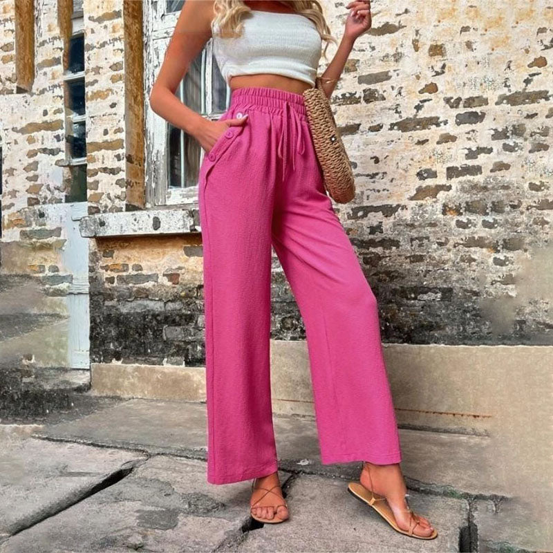PANTALONES INFORMALES DE COLOR LISO