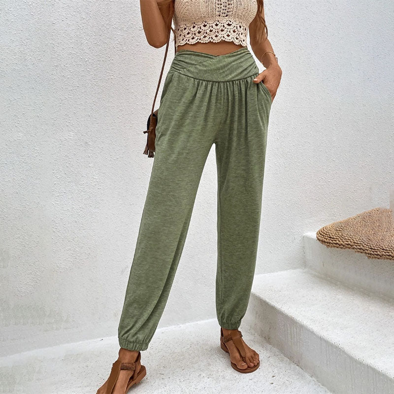 PANTALONES INFORMALES DE COLOR LISO