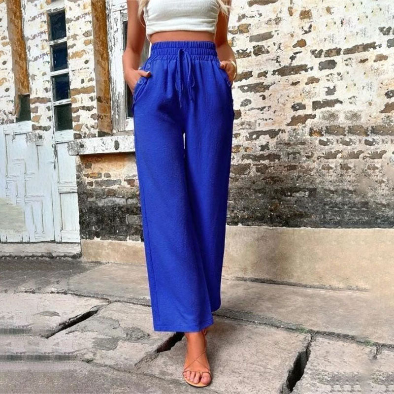 PANTALONES INFORMALES DE COLOR LISO