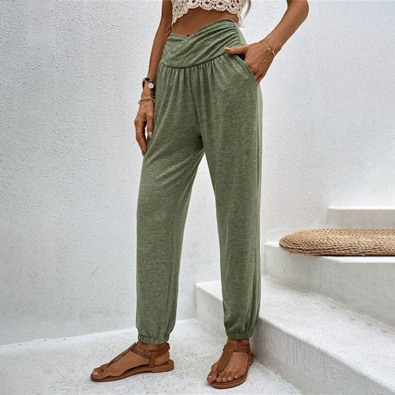 PANTALONES INFORMALES DE COLOR LISO
