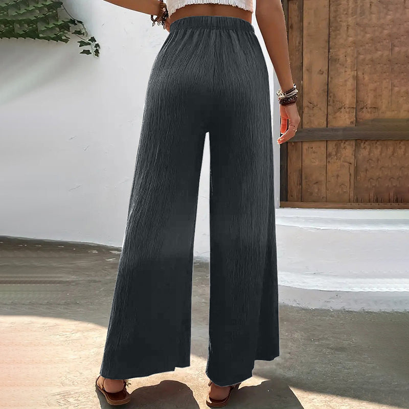 PANTALONES INFORMALES DE PIERNA ANCHA