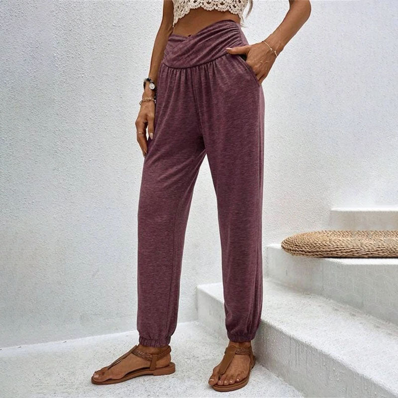 PANTALONES INFORMALES DE COLOR LISO