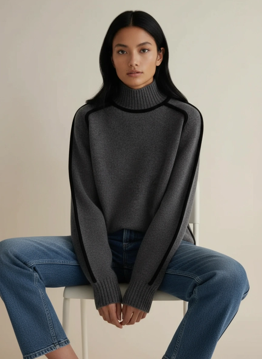 MARÍA - JERSEY DE CUELLO ALTO ESSENTIAL