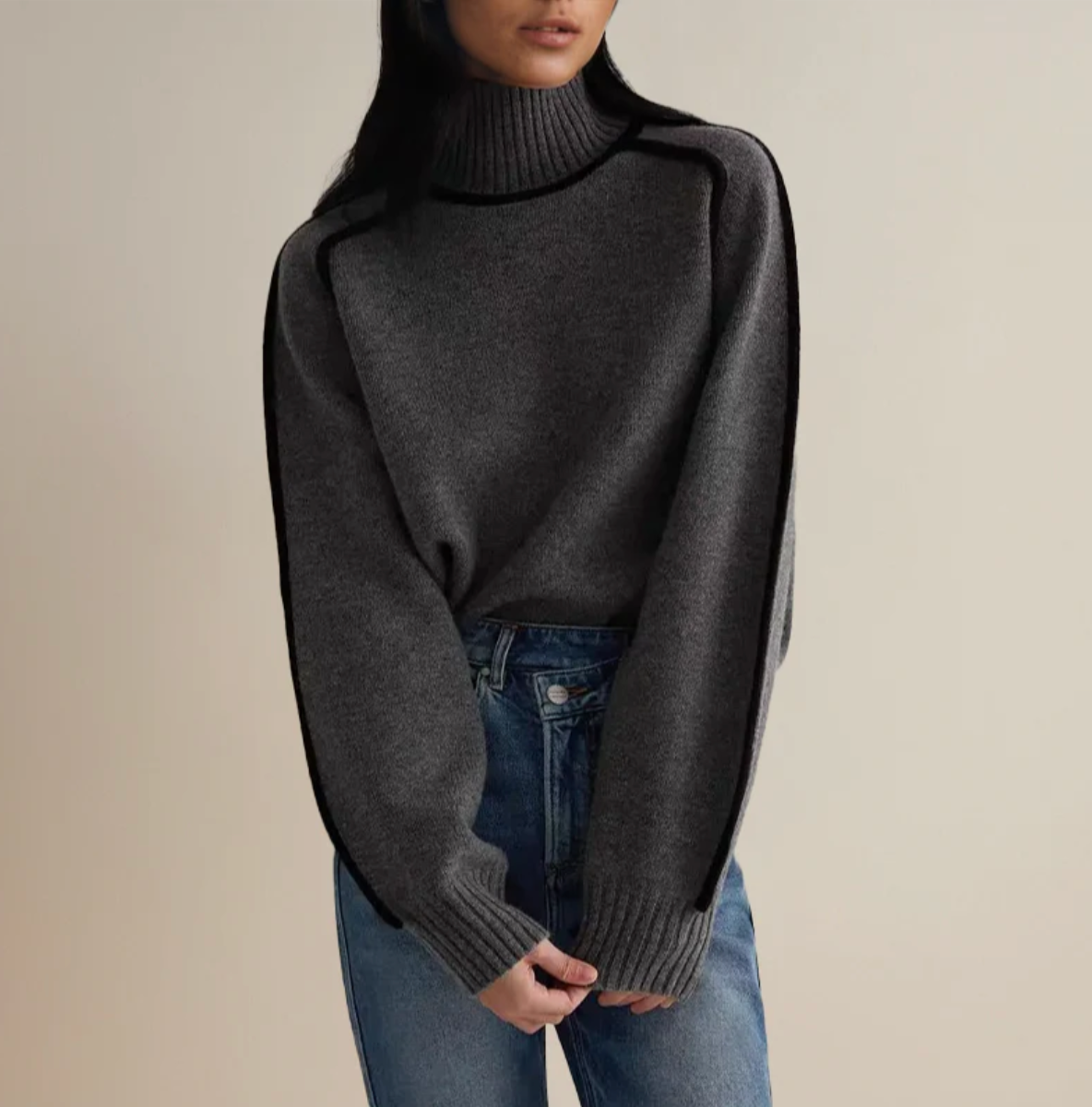 MARÍA - JERSEY DE CUELLO ALTO ESSENTIAL
