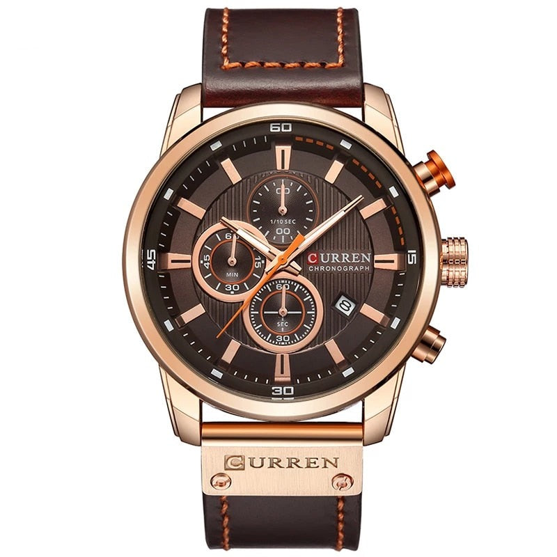 RELOJ DE LUJO CON CORREA DE PIEL