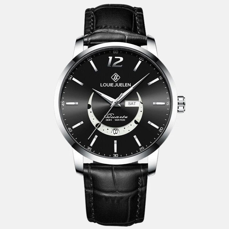 ELEGANTE RELOJ CON FASE LUNAR