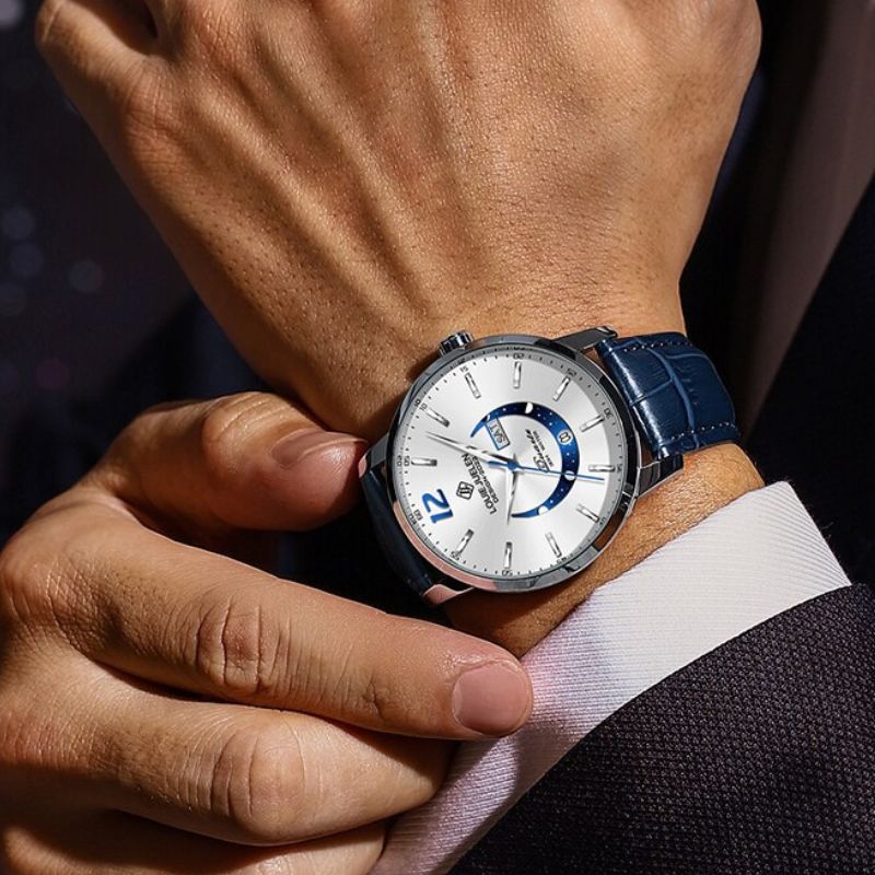 ELEGANTE RELOJ CON FASE LUNAR