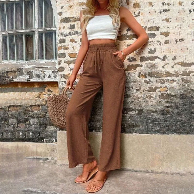 PANTALONES INFORMALES DE COLOR LISO