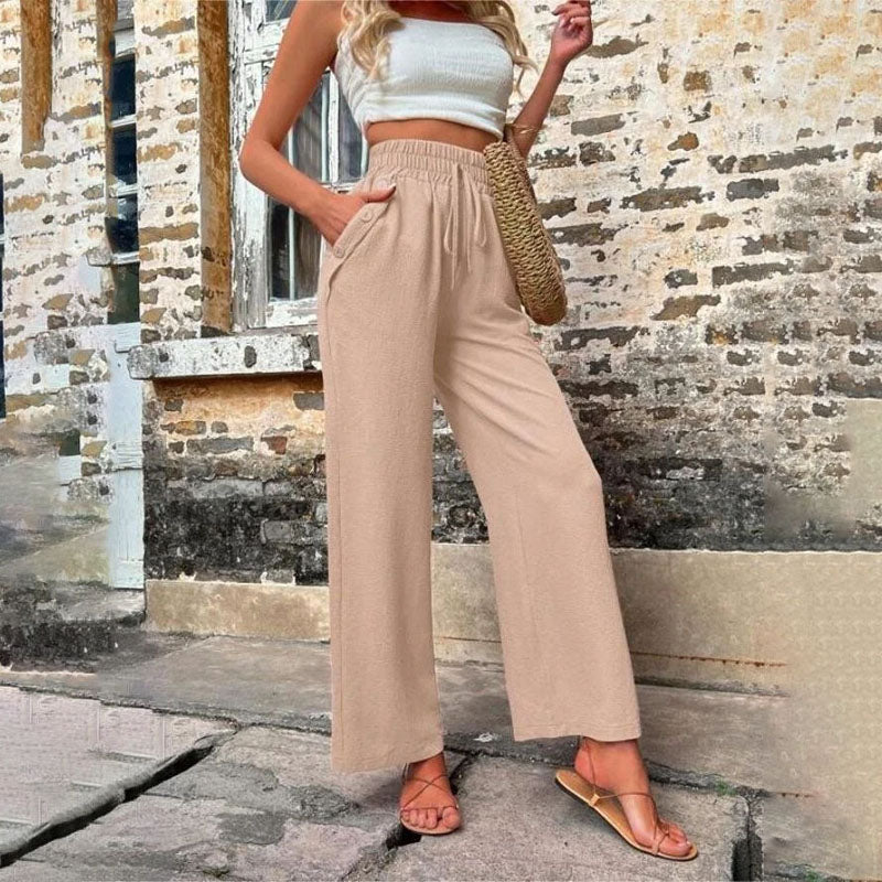 PANTALONES INFORMALES DE COLOR LISO