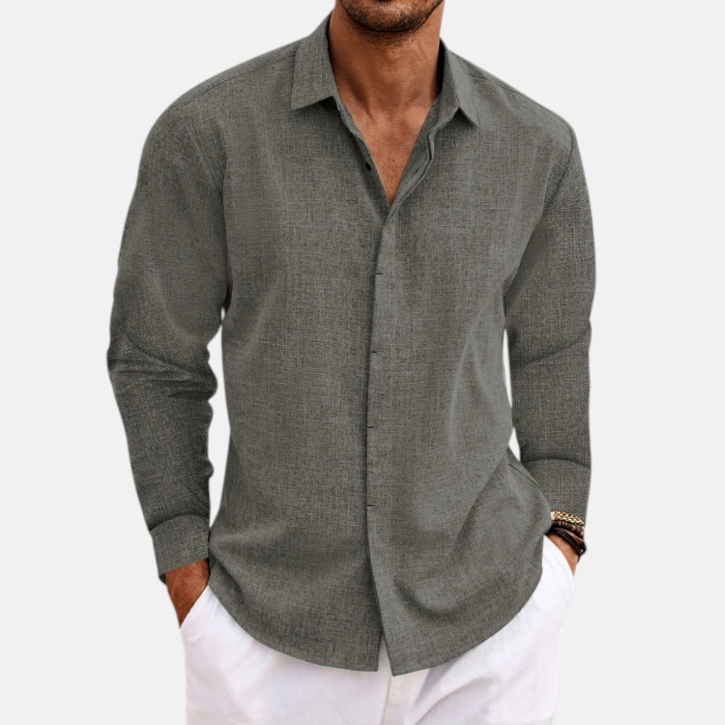 CAMISA CLÁSICA DE LINO GIANCARLO