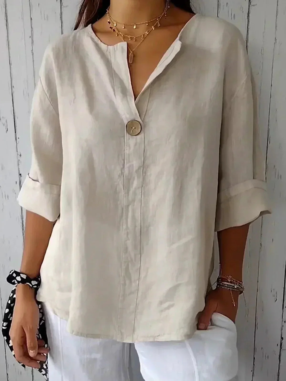 BLUSA CÓMODA Y ELEGANTE PARA MUJER
