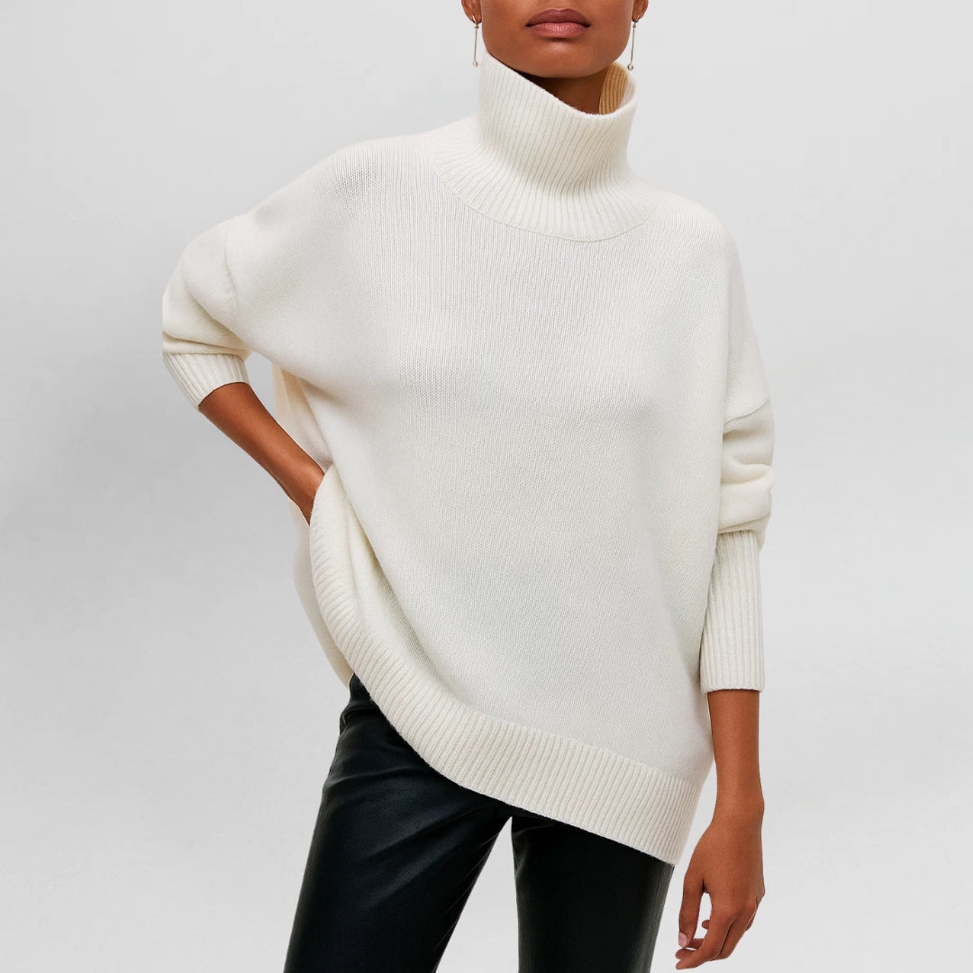 CARLOTA - JERSEY DE CUELLO ALTO ELEGANTE