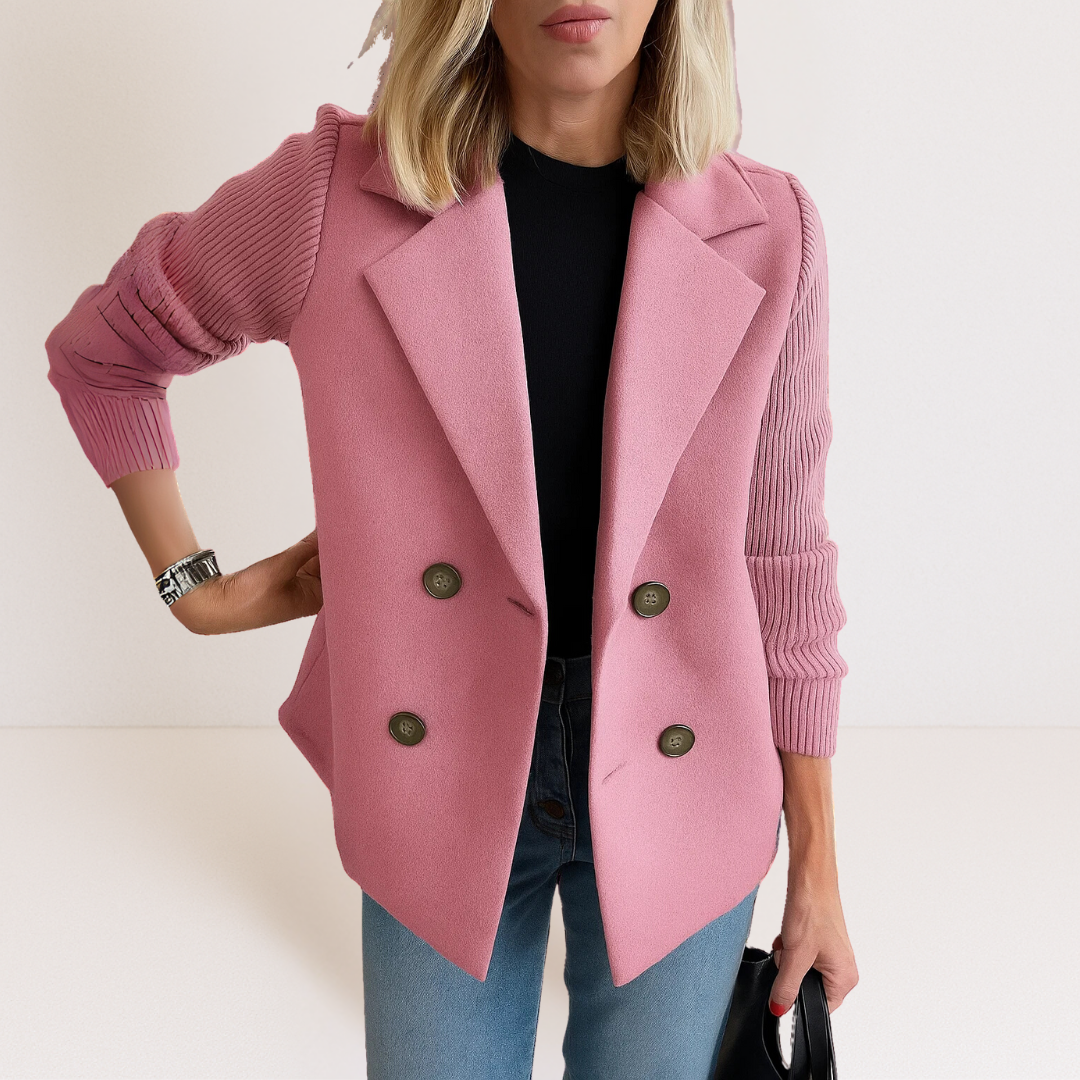 MARTINA - ELEGANTE CHAQUETA CON MANGAS DE PUNTO