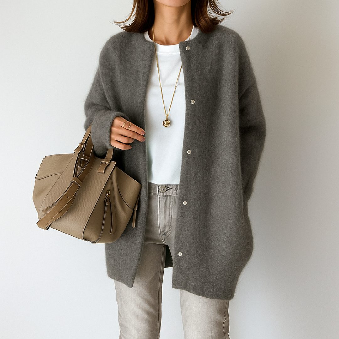 SILVIA - CALIDA CHAQUETA ELEGANTE DE PUNTO