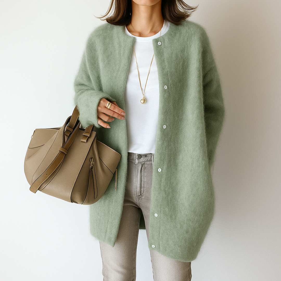 SILVIA - CALIDA CHAQUETA ELEGANTE DE PUNTO