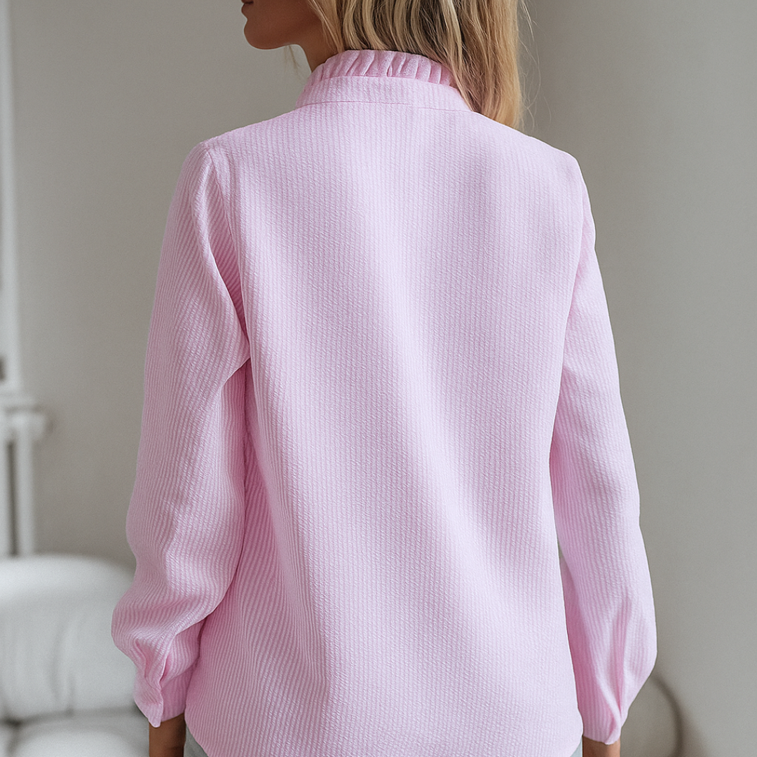 LAURA - LUJOSA BLUSA CON FLECOS
