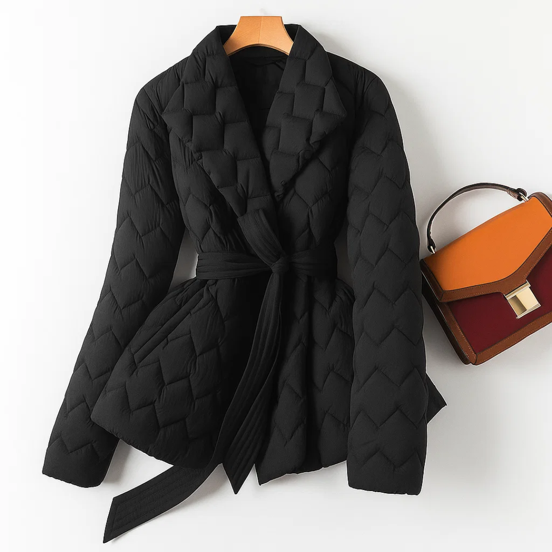 SOFÍA - CHAQUETA DE PULMON CON CINTURON EN LA CINTURA