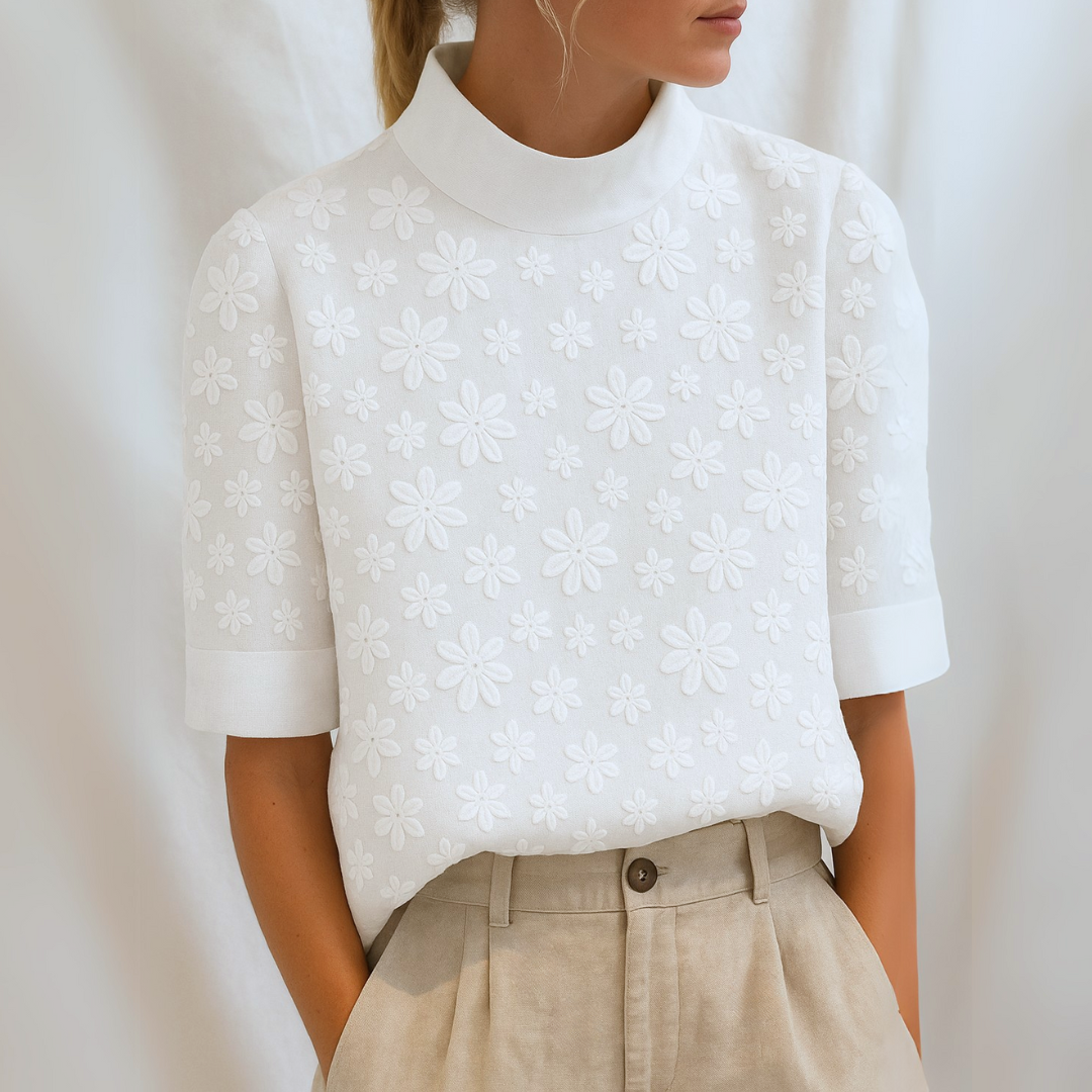 IRENE - ELEGANTE BLUSA CON ESTAMPADO FLORAL