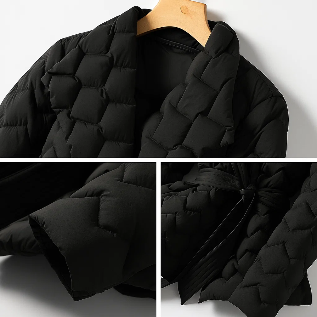 SOFÍA - CHAQUETA DE PULMON CON CINTURON EN LA CINTURA