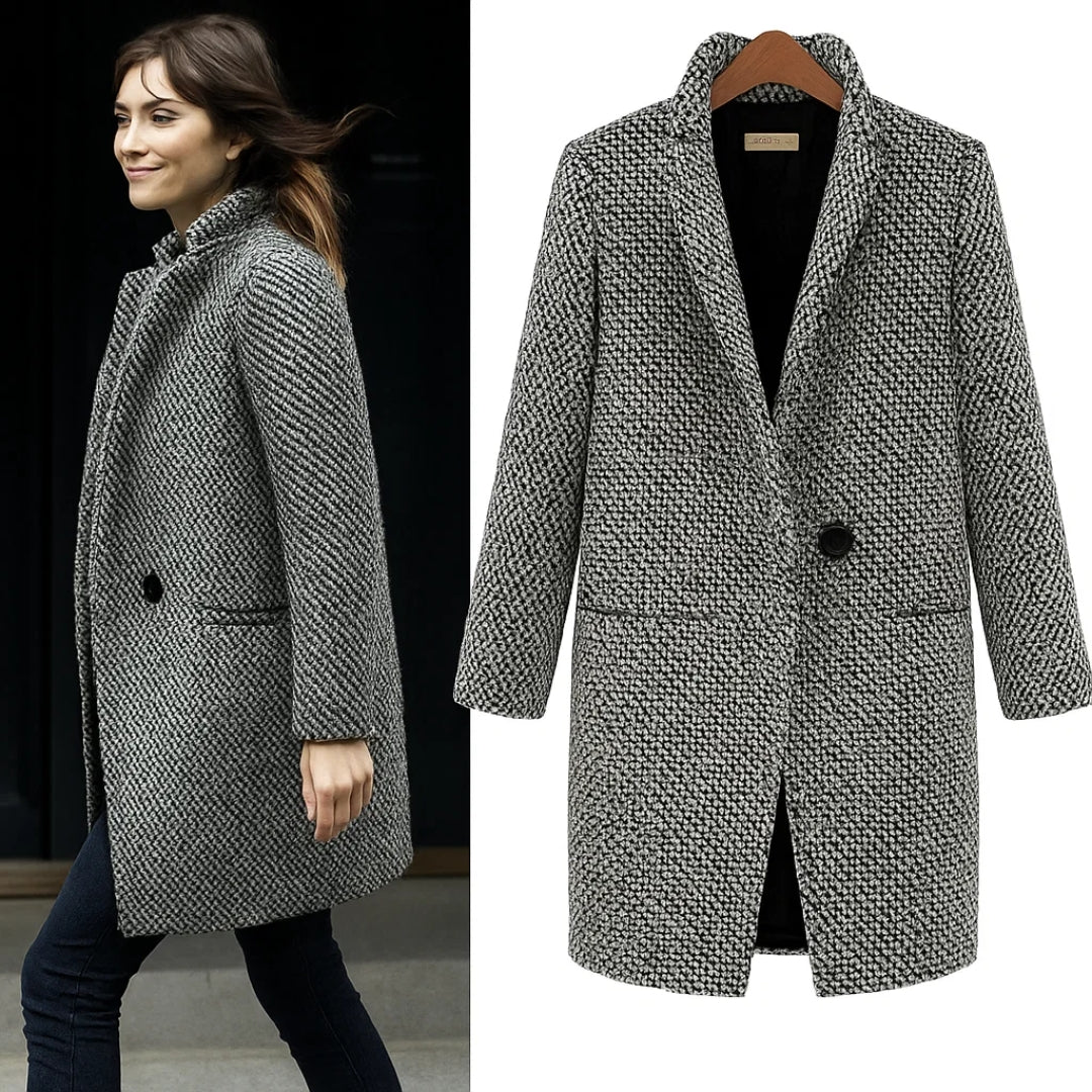 CANDELA - CHAQUETA LARGA DE LANA