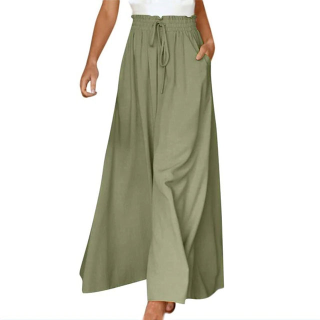 PANTALONES INFORMALES DE PIERNA ANCHA