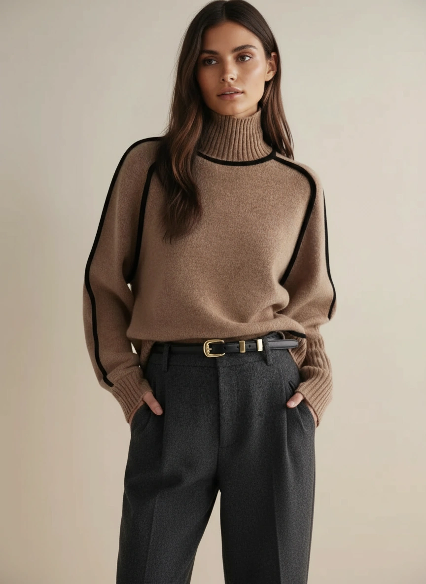 MARÍA - JERSEY DE CUELLO ALTO ESSENTIAL