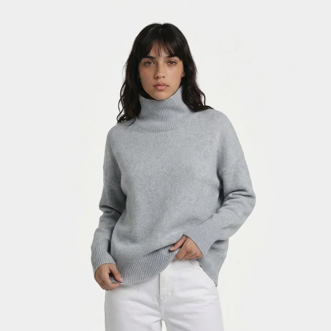 CARLOTA - JERSEY DE CUELLO ALTO ELEGANTE