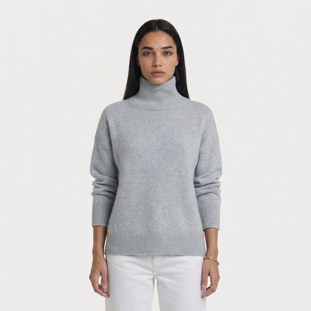 CARLOTA - JERSEY DE CUELLO ALTO ELEGANTE