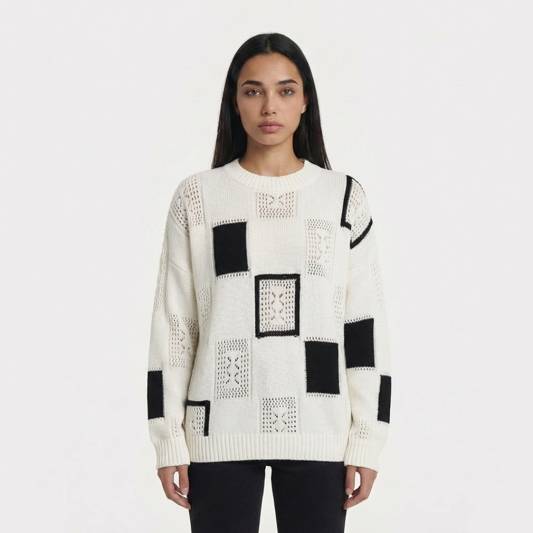 ALANA - ELEGANTE JERSEY DE CUADROS