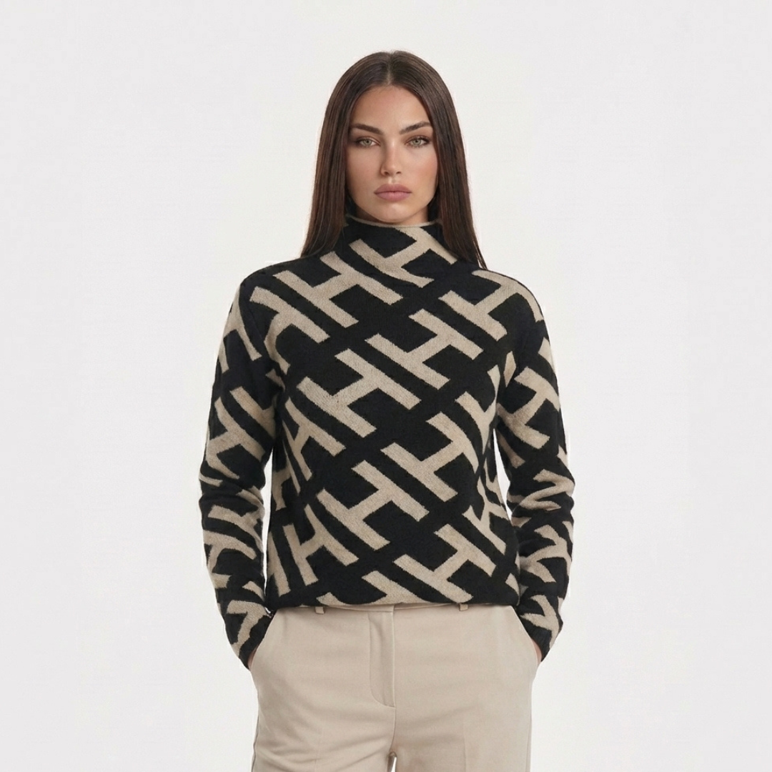 ELENA - JERSEY CON DISEÑO GEOMÉTRICO