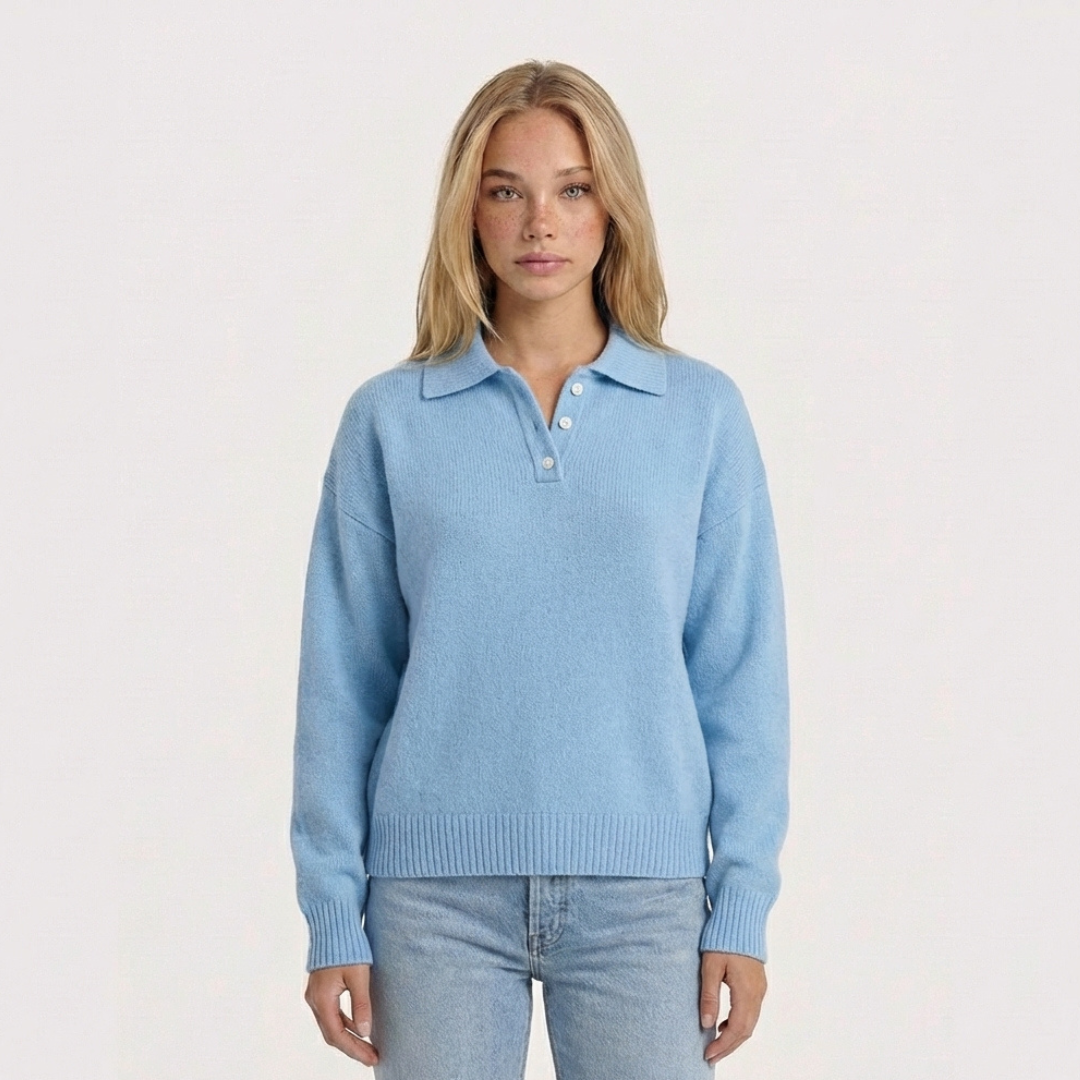 OLIVIA - JERSEY DE PUNTO SUAVE CON CUELLO EN V