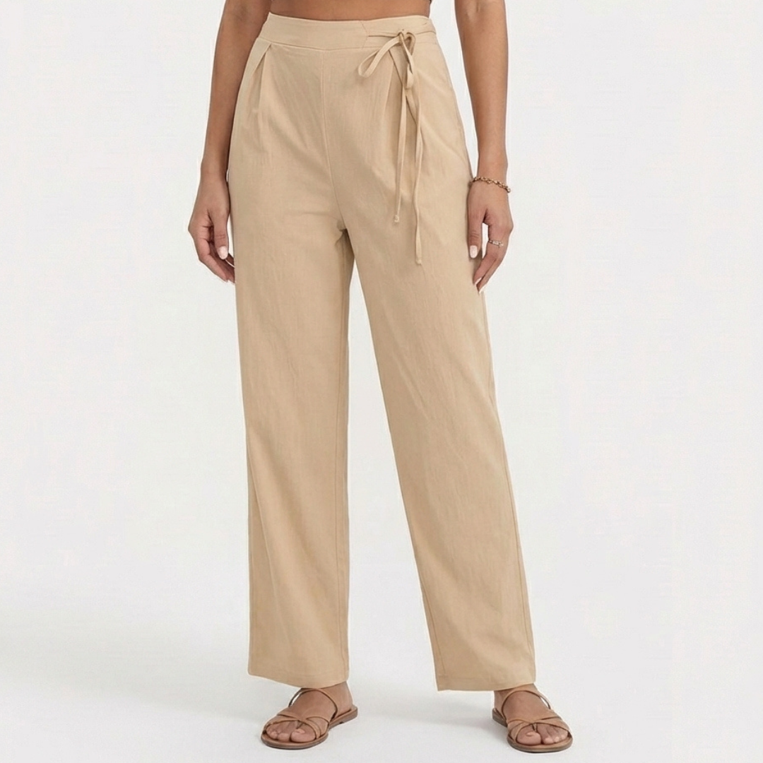 PANTALONES ANCHO INFORMALES LISO